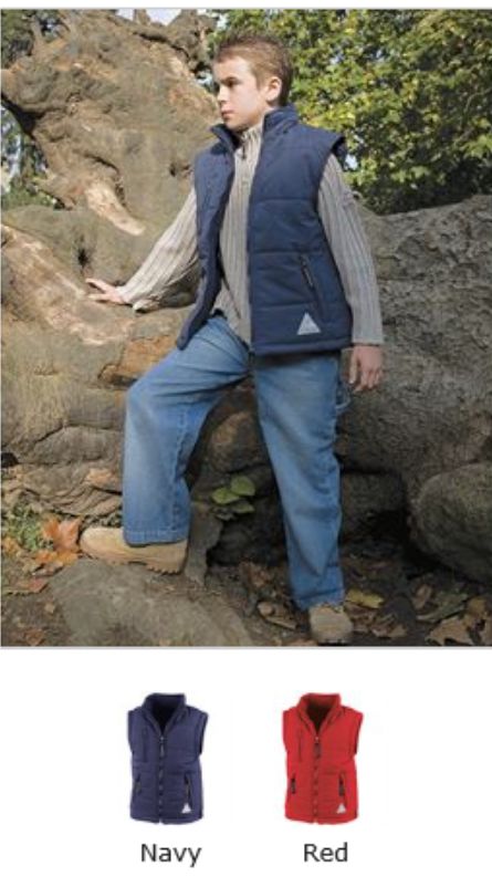 Result RS88B Junior Pine to Wind Body Warmer  Result RS88B Junior Pine to Wind Body Warmer